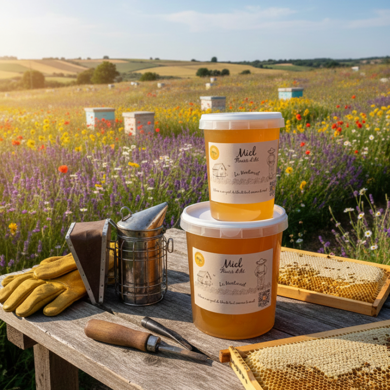 Le Montimiel - Miel toutes fleurs 1kg